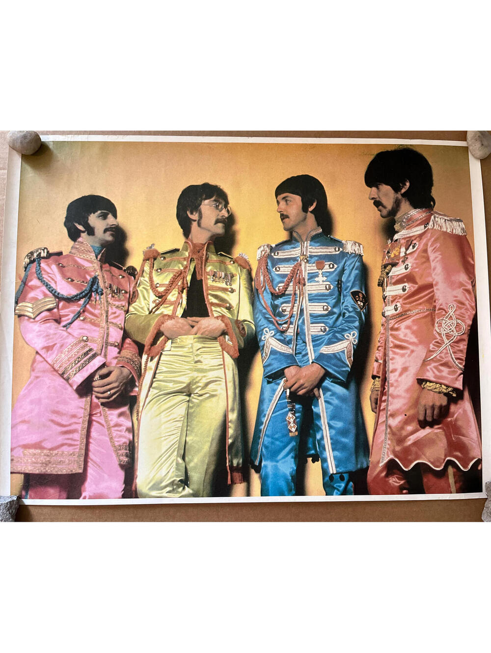 the Beatles yellow submarine original vintage poster psychedelic 1960s Music